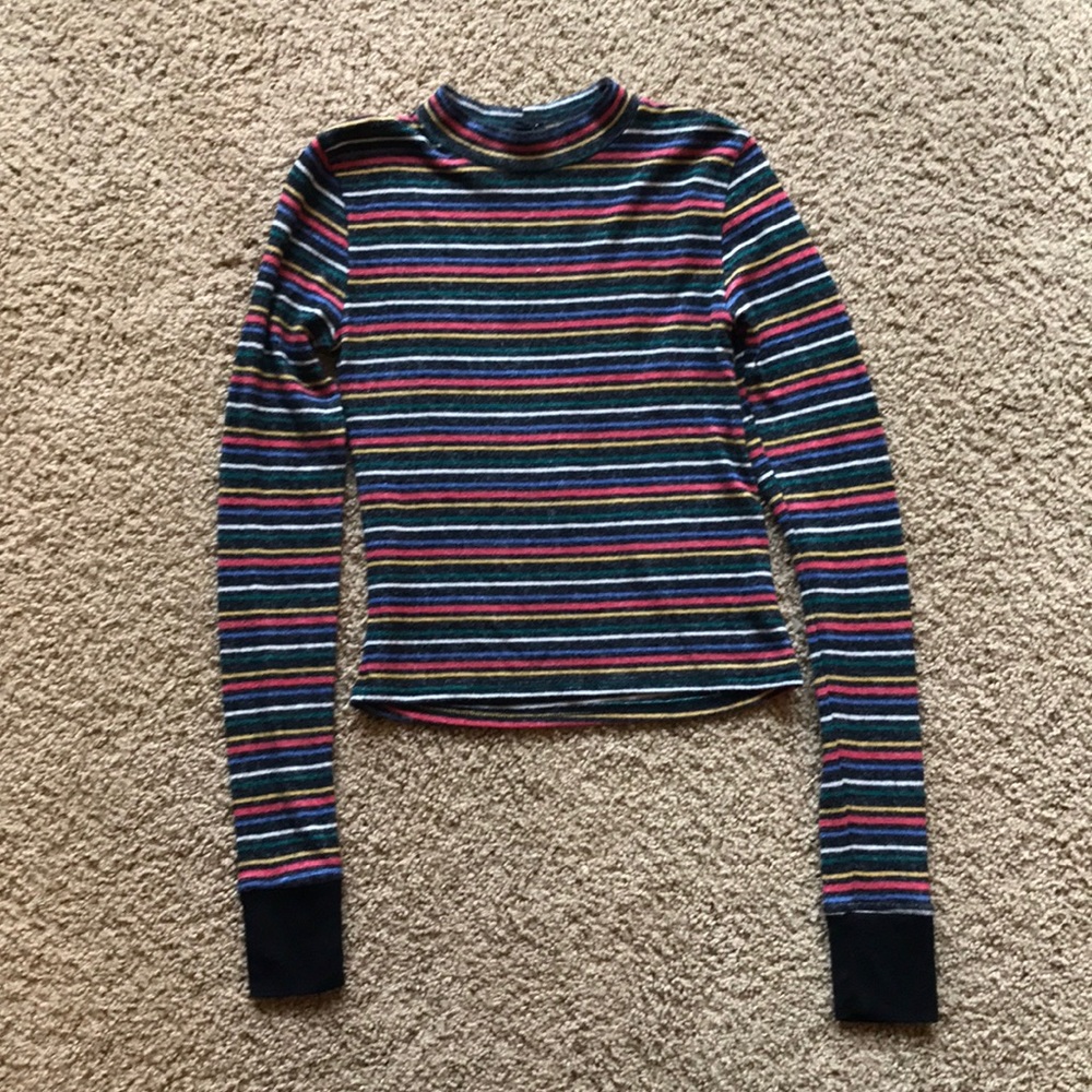 Out from under long sleeve shirt